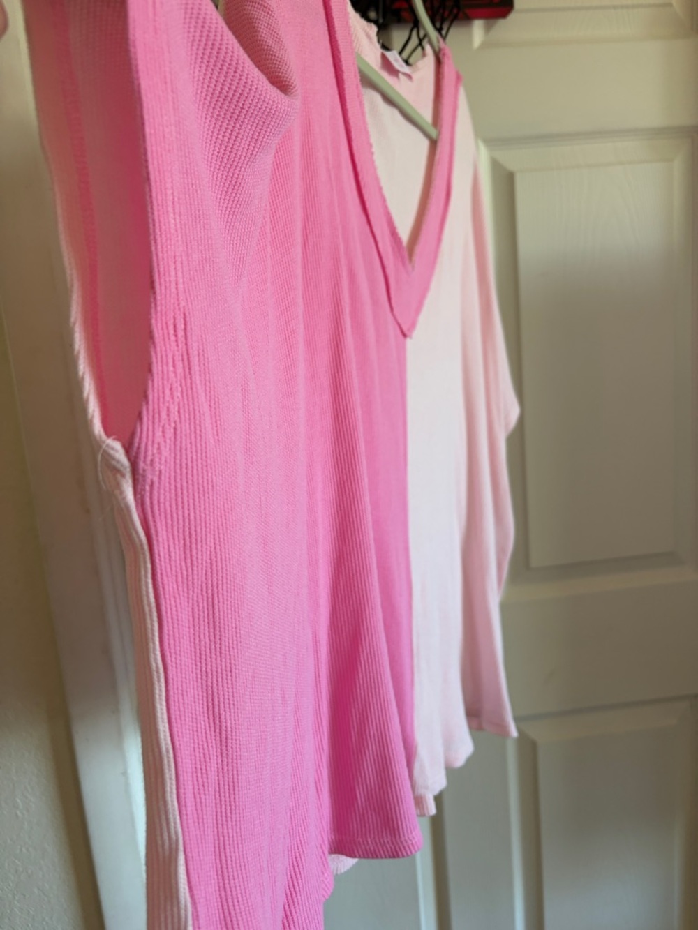 Pink Lily Color Block Top - Picture 2 of 8